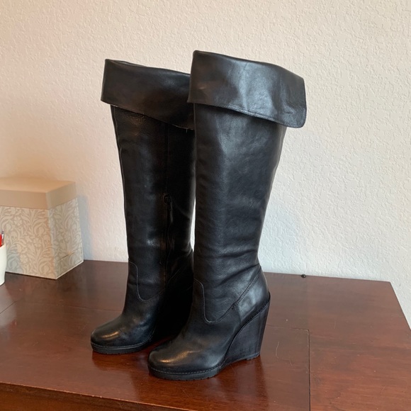 Lauren Ralph Lauren Wilda Leather Boots Size 9.5 - Picture 9 of 12